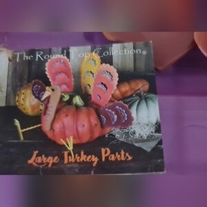 Colorful Turkey Metal Fall Autumn thanksgiving Decor - just add a pumpkin!